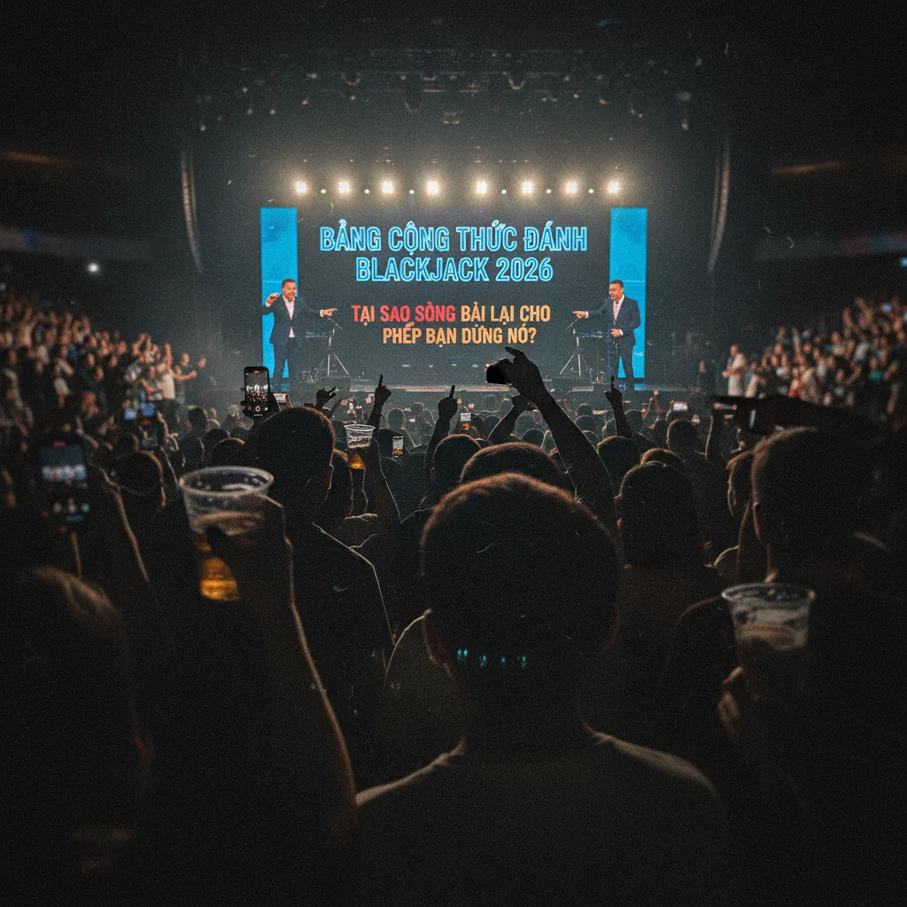 minh họa một ván bài blackjack căng thẳng